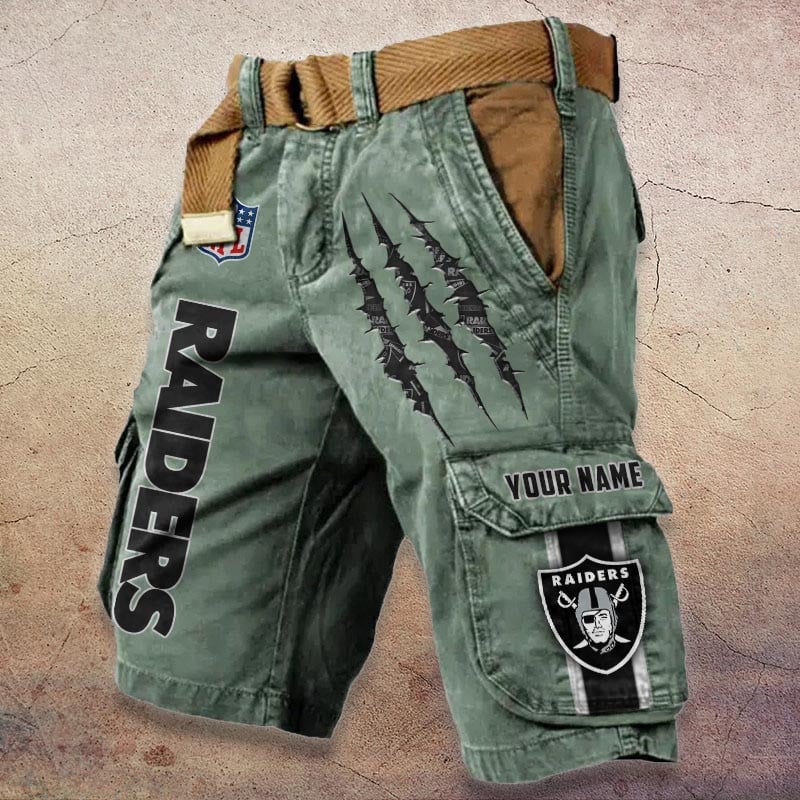 Sportswearmerch Las Vegas Raiders NFL Denim Short For Fan