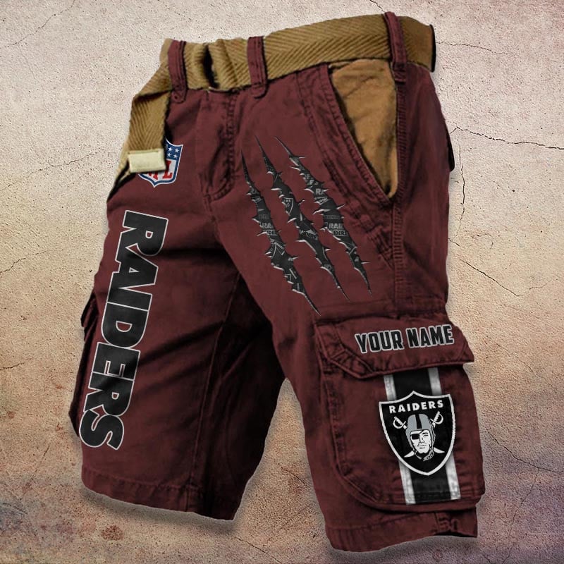 Sportswearmerch Las Vegas Raiders NFL Denim Short For Fan