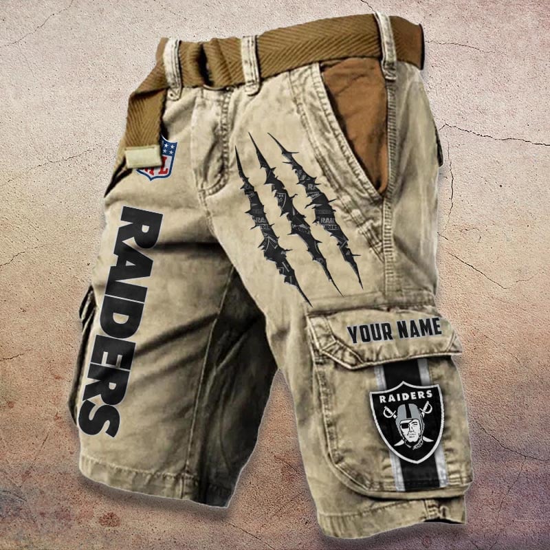 Sportswearmerch Las Vegas Raiders NFL Denim Short For Fan