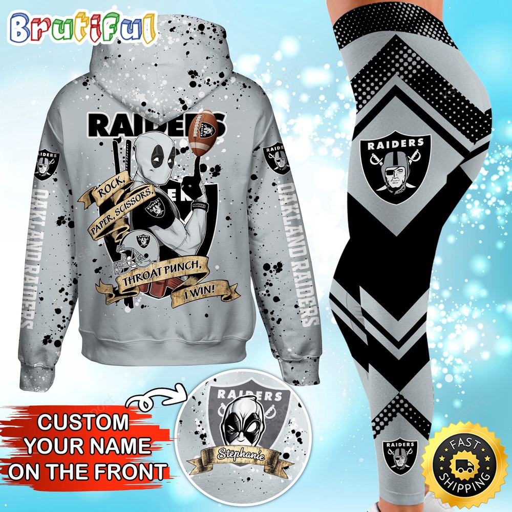 Sportswearmerch Las Vegas Raiders NFL Hoodie Leggings For Fan
