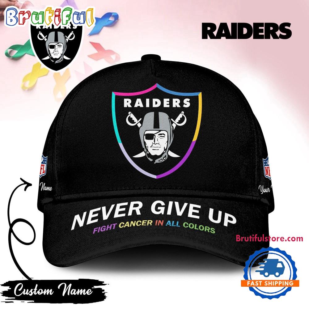 Sportswearmerch Las Vegas Raiders NFL Never Give Up Classic Cap For Fan