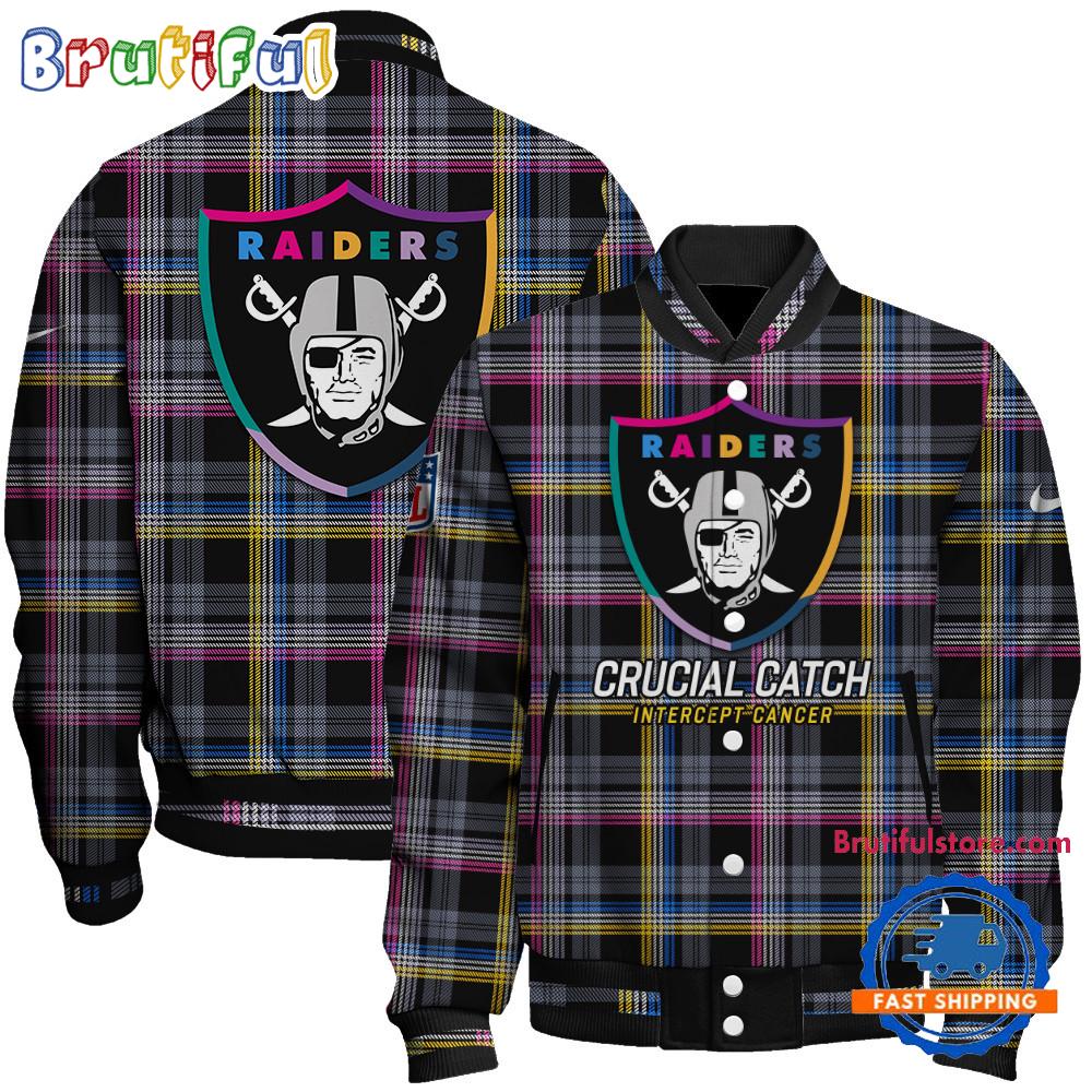 Sportswearmerch Las Vegas Raiders NFL Personalized Baseball Jacket For Fan