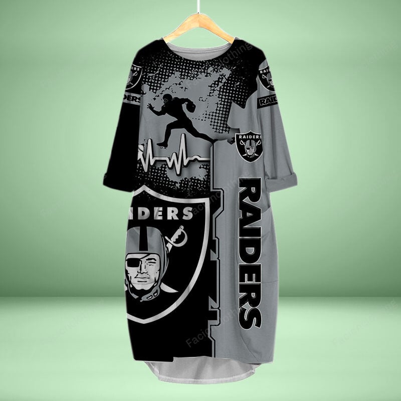 Sportswearmerch Las Vegas Raiders NFL Personalized Pocket Dress For Fan