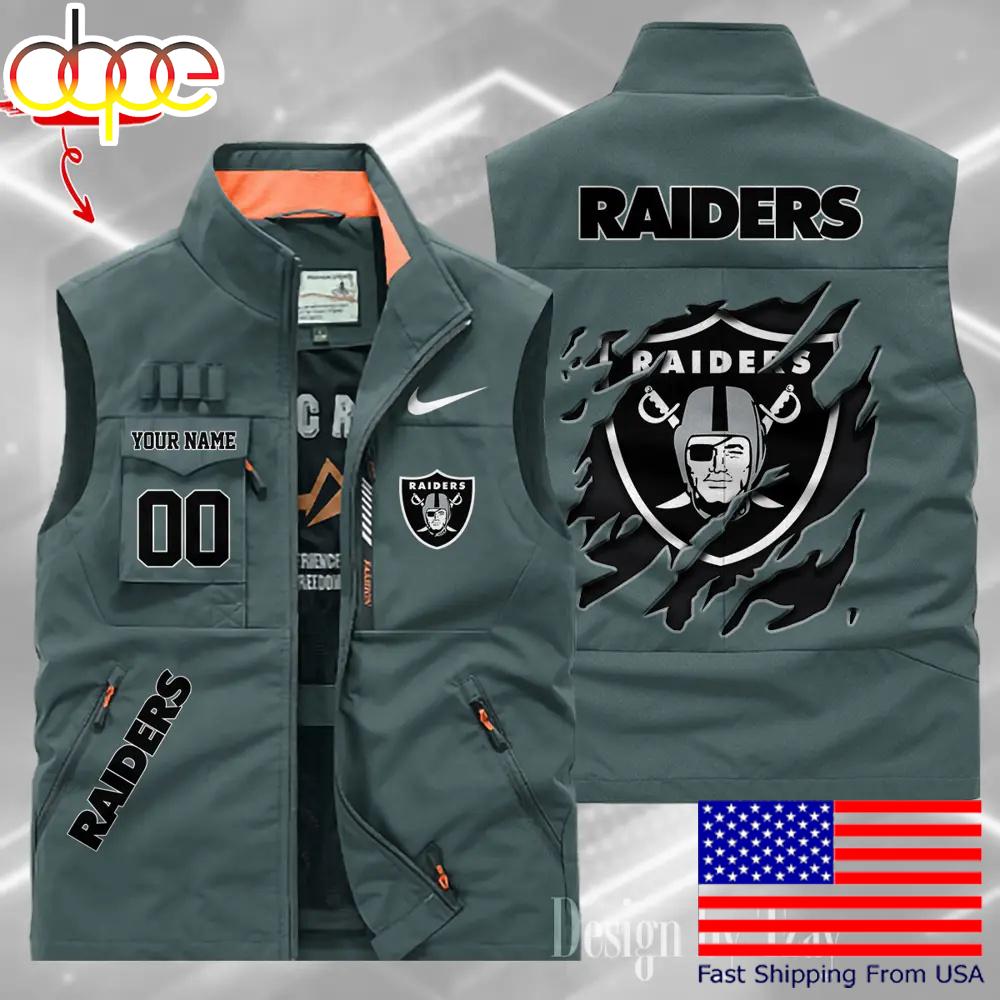 Sportswearmerch Las Vegas Raiders NFL Personalized Pocket Vest For Fan