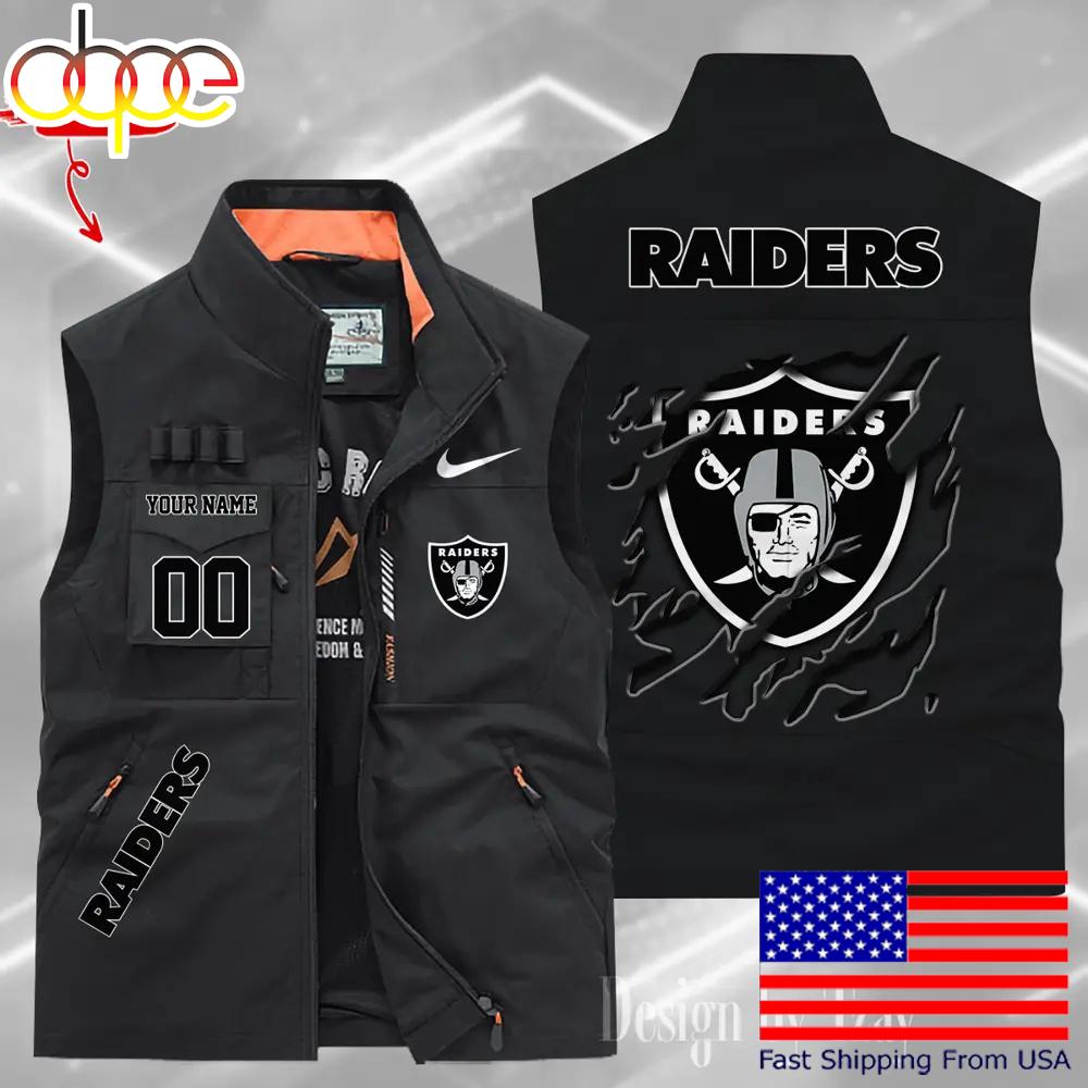 Sportswearmerch Las Vegas Raiders NFL Personalized Pocket Vest For Fan