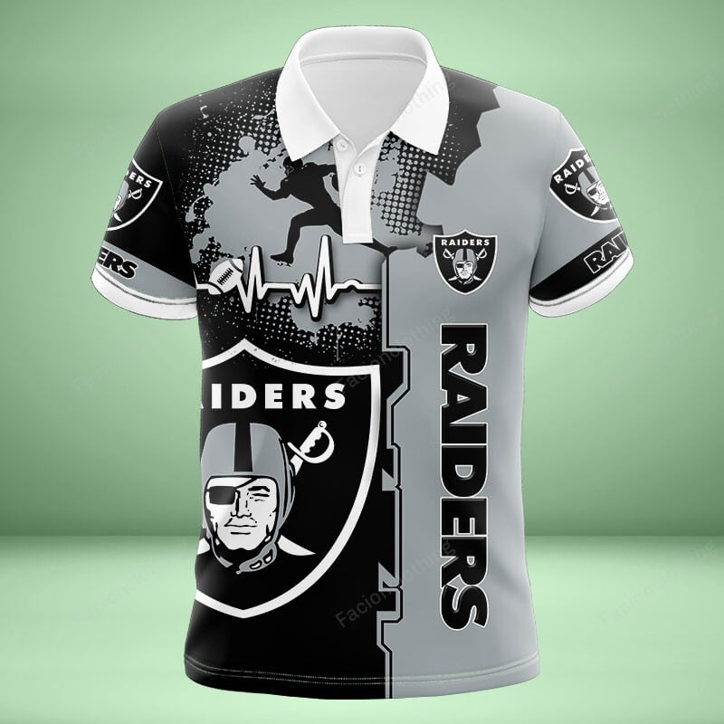 Sportswearmerch Las Vegas Raiders NFL Personalized Polo Shirt For Fan