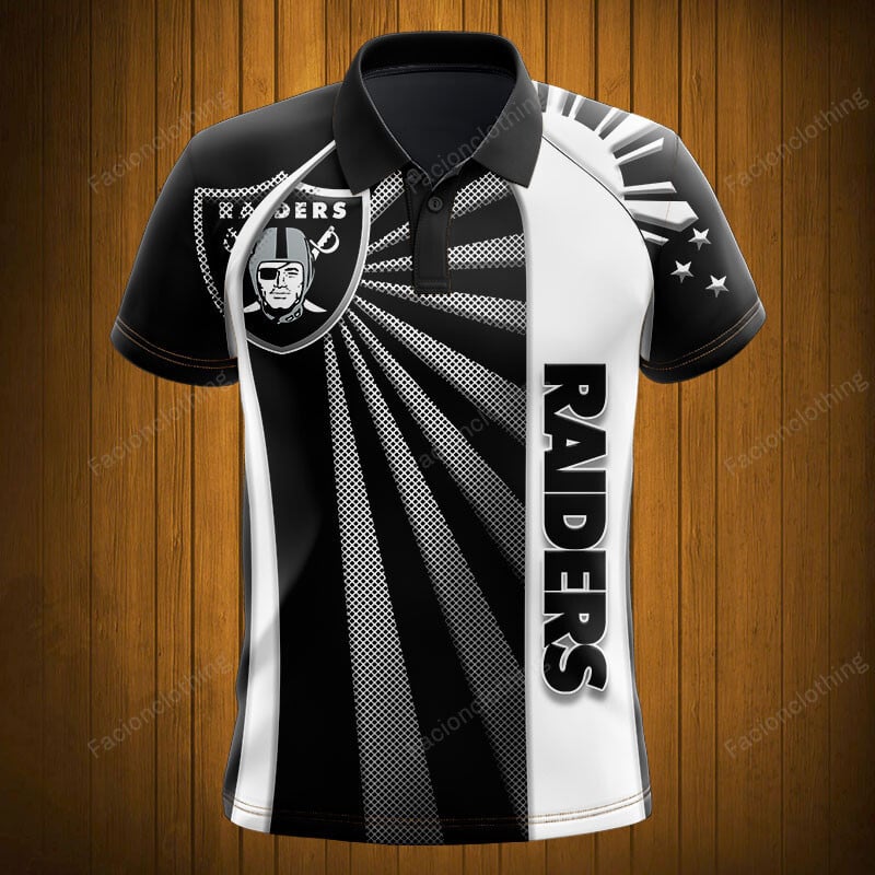 Sportswearmerch Las Vegas Raiders NFL Polo Shirt Personalized For Fan