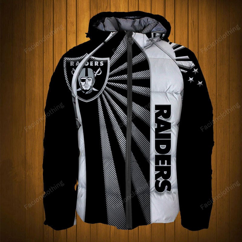 Sportswearmerch Las Vegas Raiders NFL Puffer Jacket Personalized For Fan
