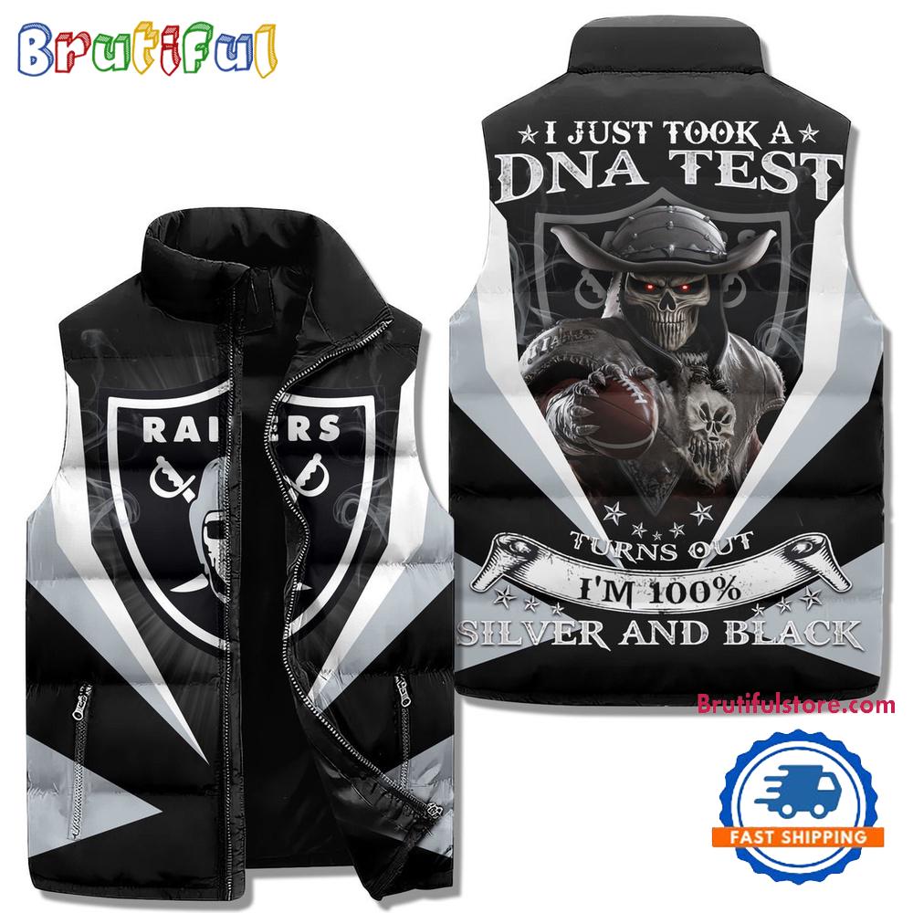 Sportswearmerch Las Vegas Raiders NFL Sleeveless Puffer Jacket For Fan