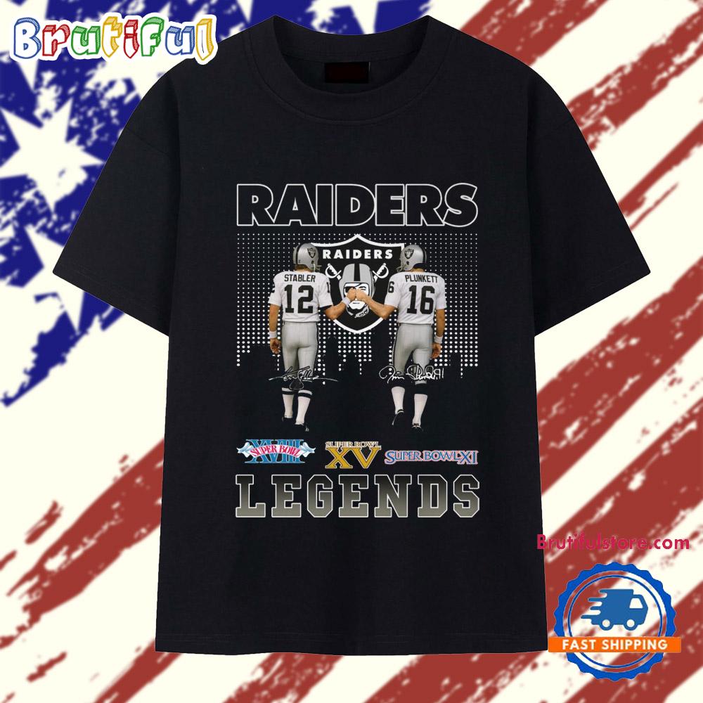 Sportswearmerch Las Vegas Raiders NFL Stabler Plunkett T Shirt For Fan