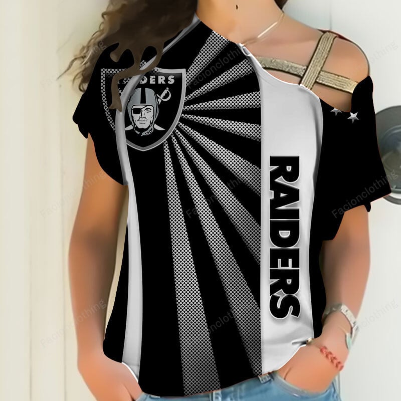 Sportswearmerch Las Vegas Raiders NFL Strapless Short Sleeve Personalized For Fan