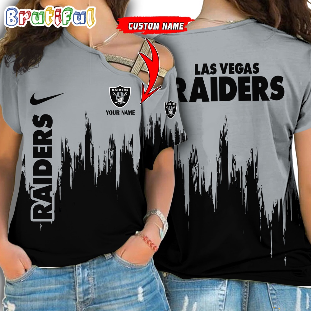 Sportswearmerch Las Vegas Raiders NFL Strapless Sleeve Short For Fan