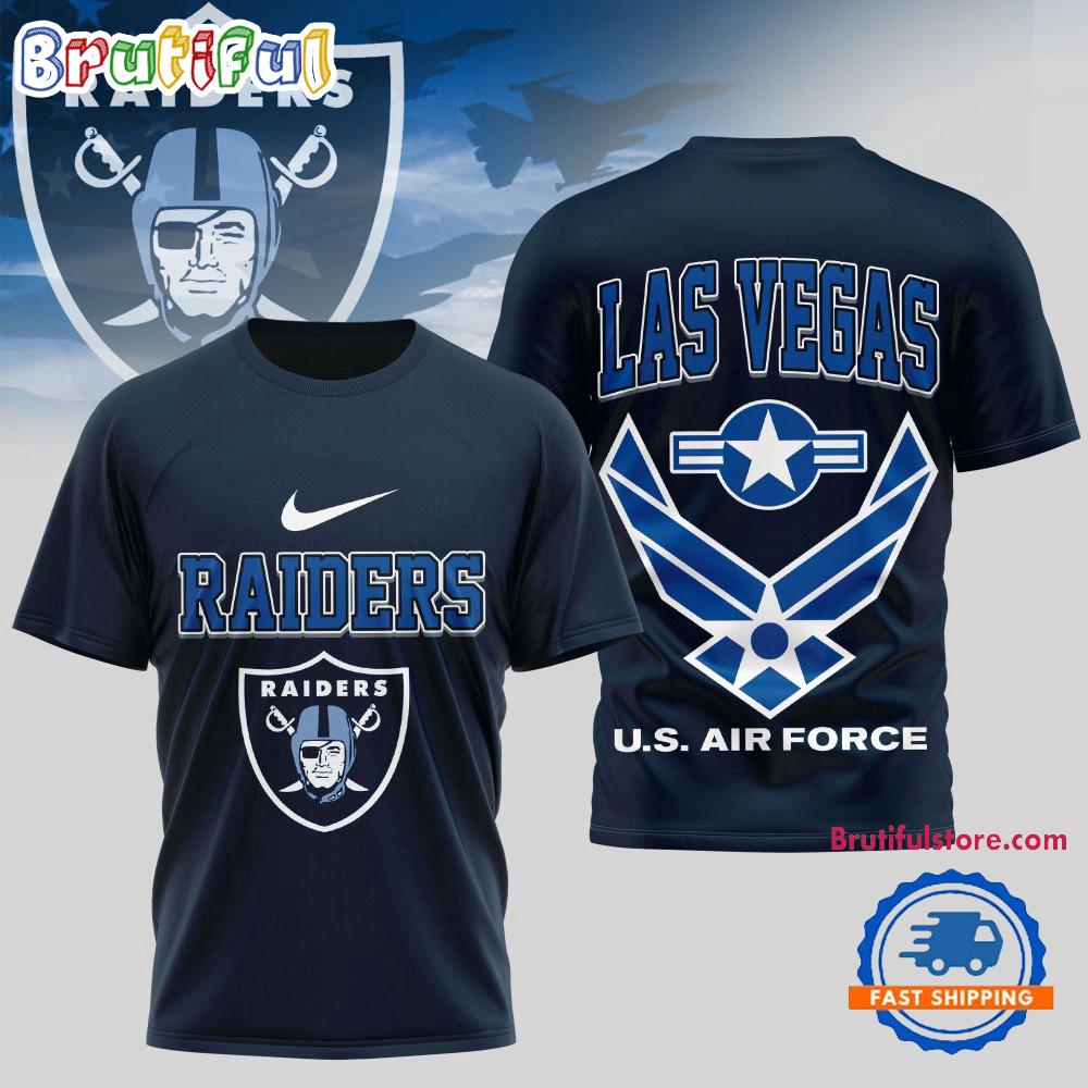 Sportswearmerch Las Vegas Raiders NFL Us Air Force Military T-Shirt For Fan