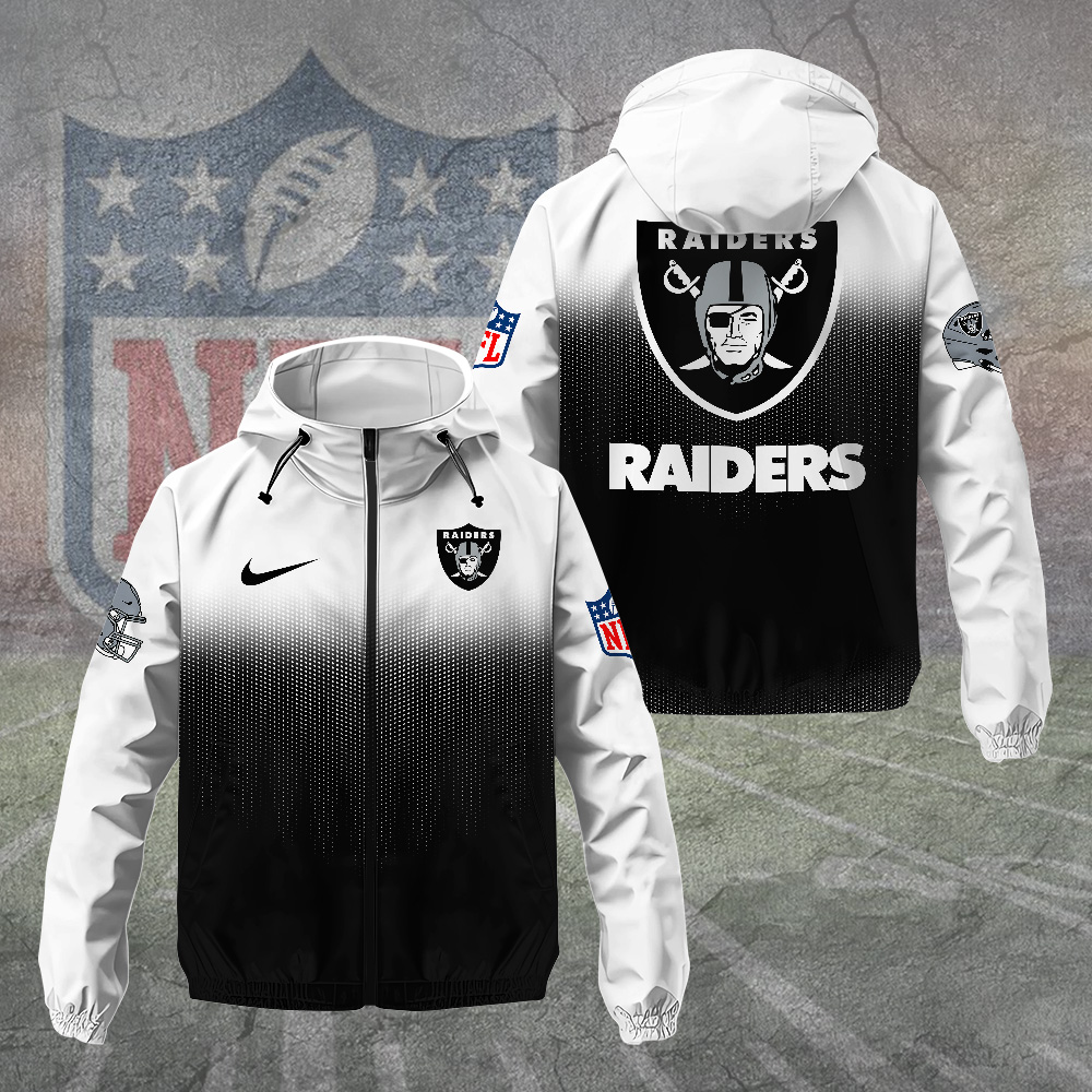Sportswearmerch Las Vegas Raiders NFL Windbreaker Jacket For Fan