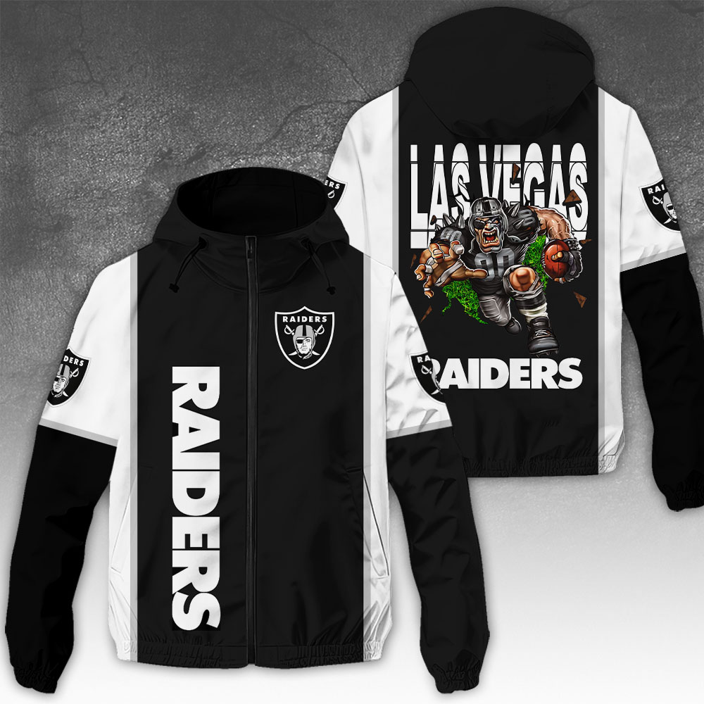 Sportswearmerch Las Vegas Raiders NFL Windbreaker Jacket For Fan