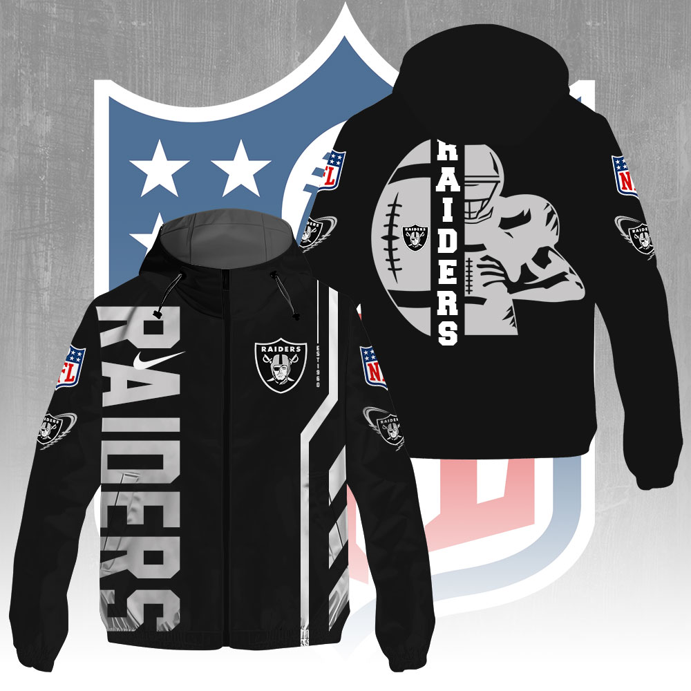 Sportswearmerch Las Vegas Raiders NFL Windbreaker Jacket For Fan