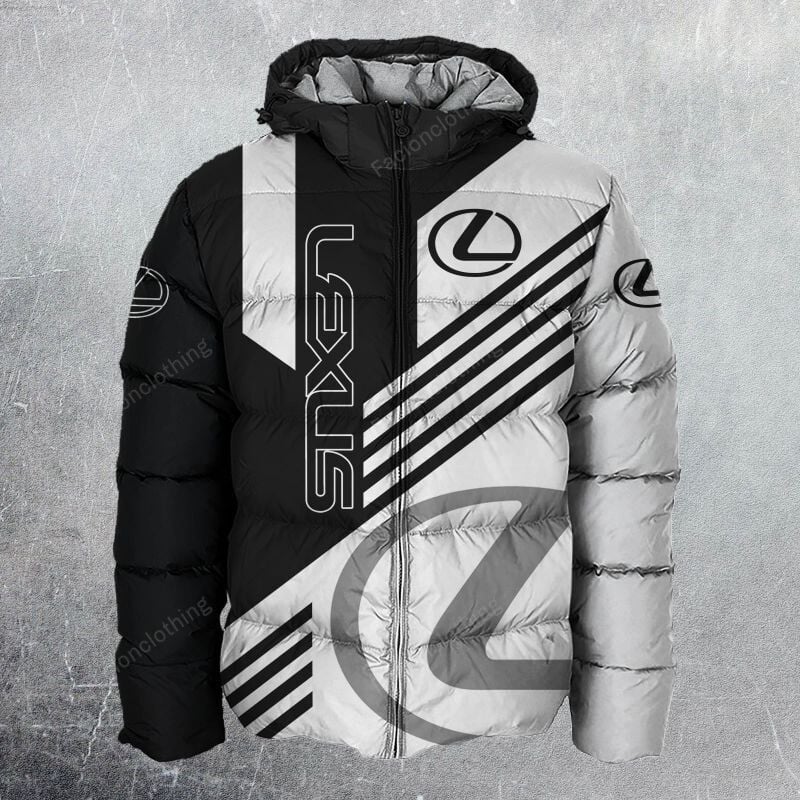 Sportswearmerch Lexus Car Personalized Puffer Jacket For Fan