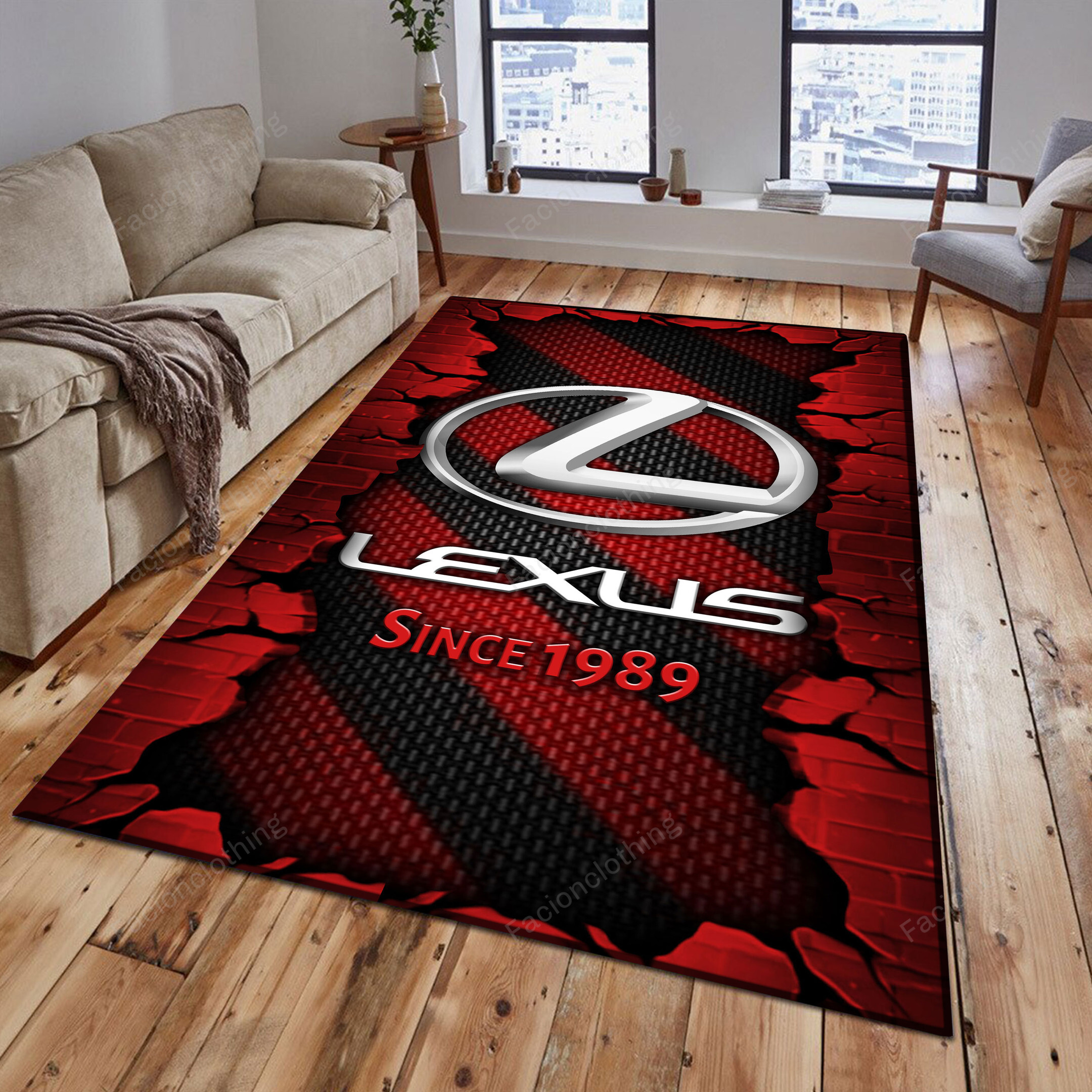 Sportswearmerch Lexus Car Personalized Rug For Fan