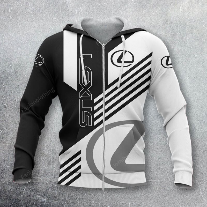 Sportswearmerch Lexus Car Personalized Zip Hoodie For Fan