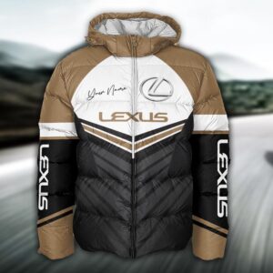 Sportswearmerch Lexus Car Puffer Jacket For Fan
