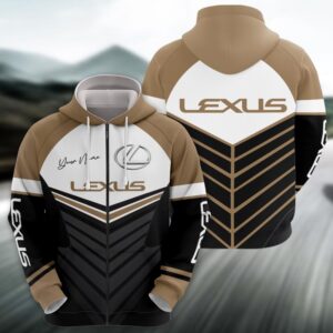 Sportswearmerch Lexus Car Zip Hoodie For Fan
