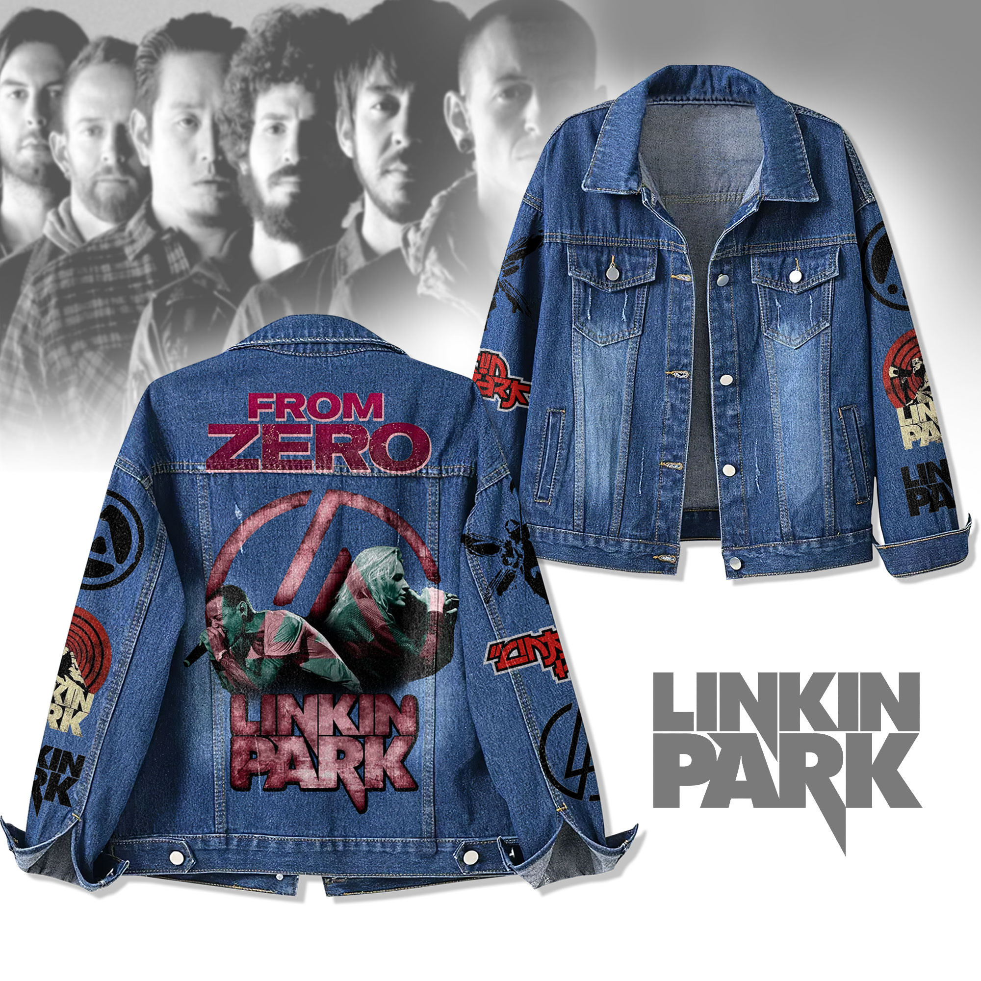 Sportswearmerch Linkin Park Denim Jacket Gift For Fans
