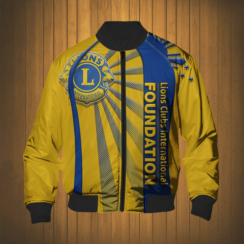 Sportswearmerch Lions Clubs International Personalized Fashion Bomber Jacket For Fan
