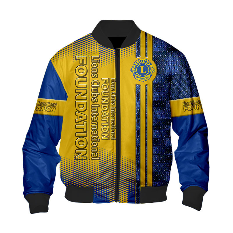 Sportswearmerch Lions Clubs International Personalized Fashion Bomber Jacket For Fan