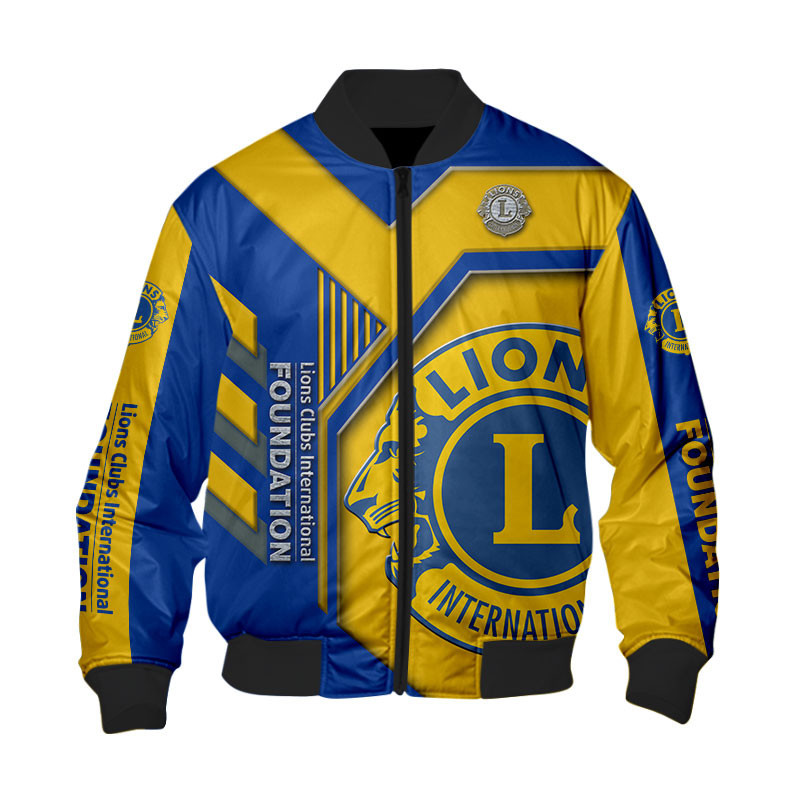 Sportswearmerch Lions Clubs International Personalized Fashion Bomber Jacket For Fan
