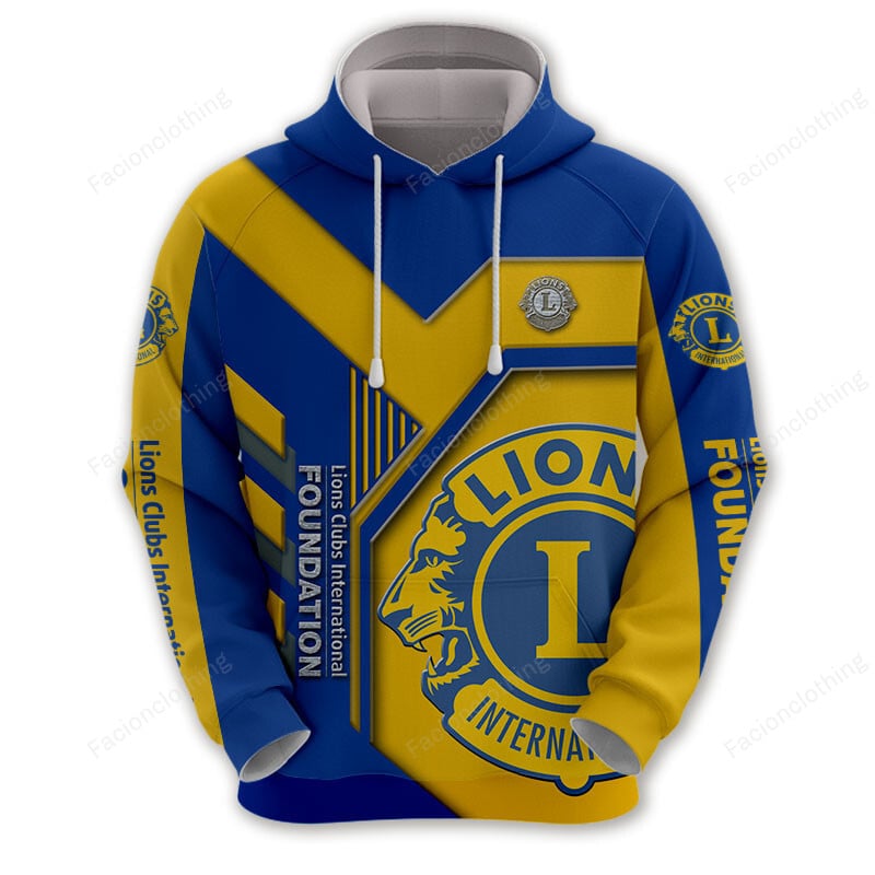Sportswearmerch Lions Clubs International Personalized Fashion Hoodie For Fan