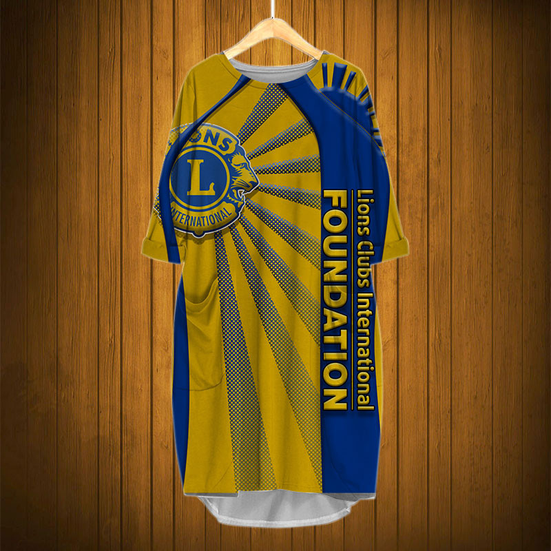 Sportswearmerch Lions Clubs International Personalized Fashion Pocket Dress For Fan