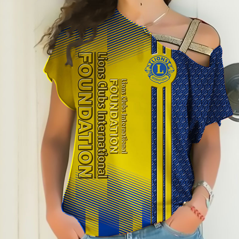 Sportswearmerch Lions Clubs International Personalized Fashion Strapless Short Sleeve For Fan