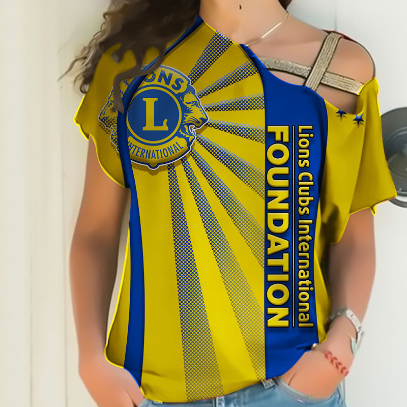 Sportswearmerch Lions Clubs International Personalized Fashion Strapless Short Sleeve For Fan