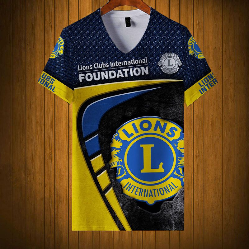 Sportswearmerch Lions Clubs International Personalized Fashion V-neck Women T-shirt For Fan