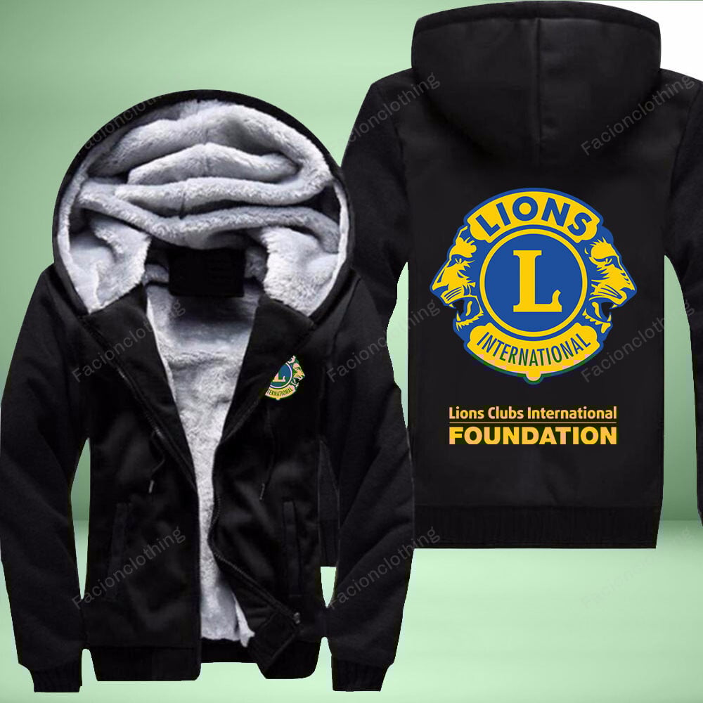 Sportswearmerch Lions Clubs International Personalized Fleece Zip Hoodie Jacket For Fan