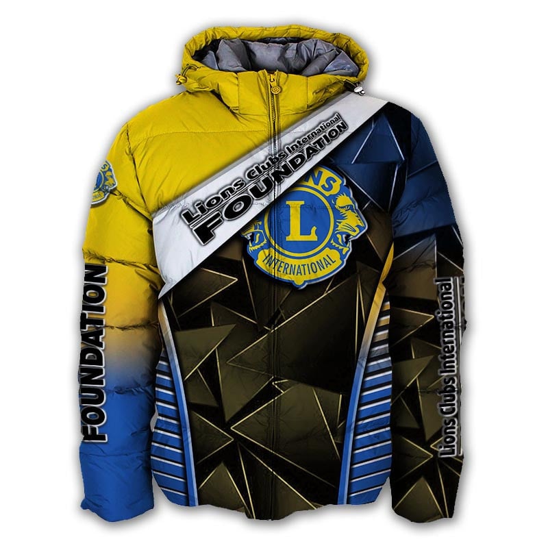 Sportswearmerch Lions Clubs International Personalized Puffer Jacket For Fan