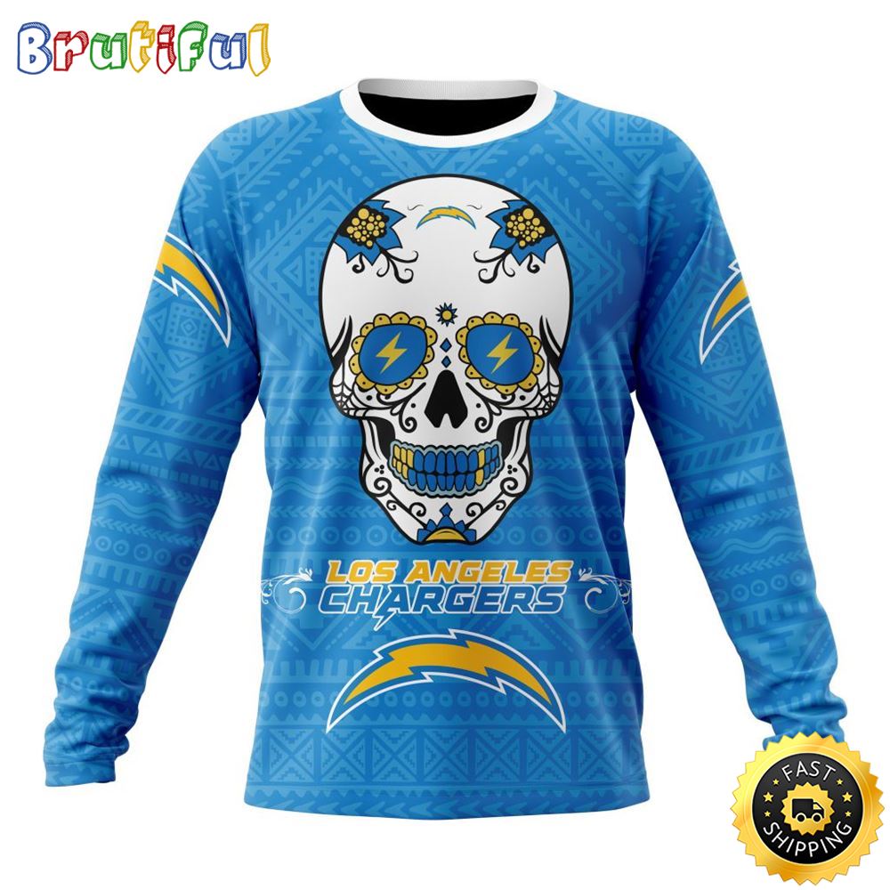 Sportswearmerch Los Angeles Chargers NFL Crewneck Personalized Sweater For Fan