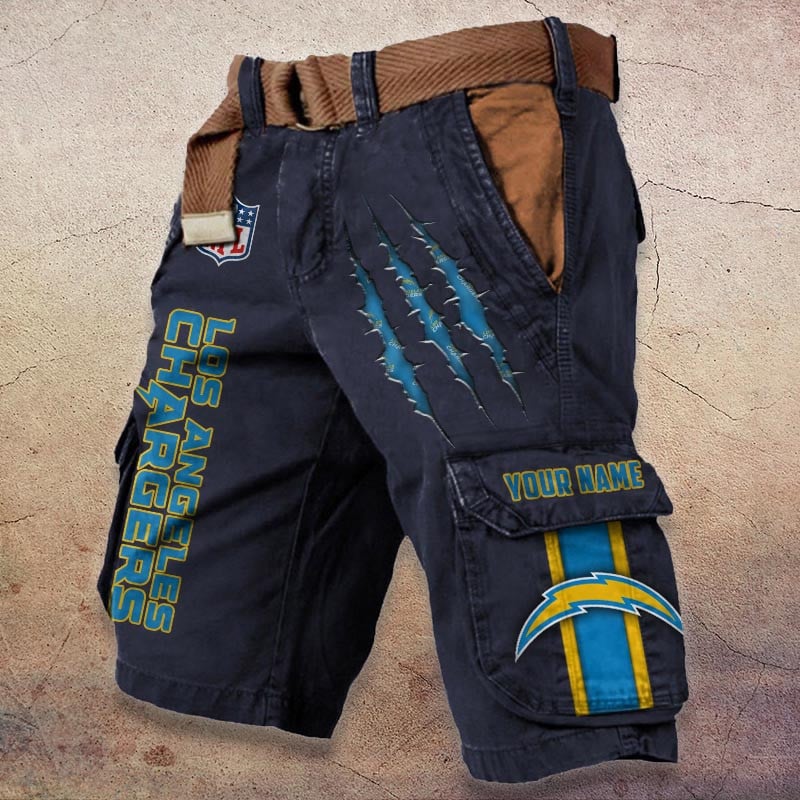 Sportswearmerch Los Angeles Chargers NFL Denim Short For Fan
