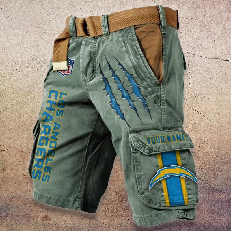 Sportswearmerch Los Angeles Chargers NFL Denim Short For Fan