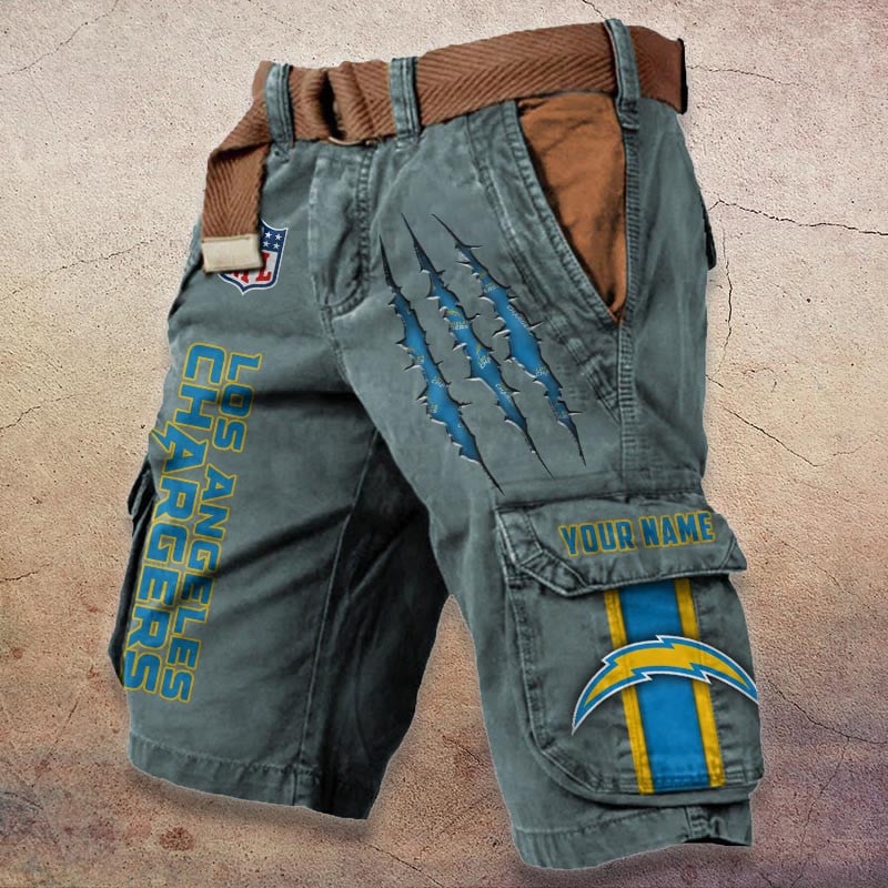 Sportswearmerch Los Angeles Chargers NFL Denim Short For Fan