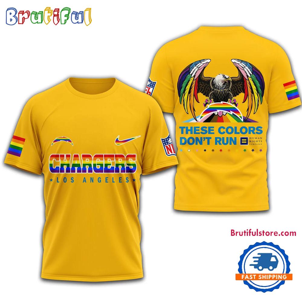 Sportswearmerch Los Angeles Chargers NFL Football Campaign LGBT T-Shirt For Fan