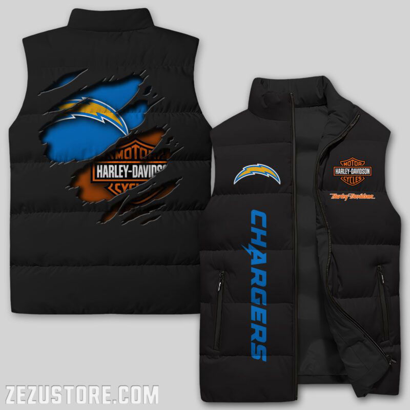 Sportswearmerch Los Angeles Chargers NFL NFL Sleeveless Puffer Jacket For Fans
