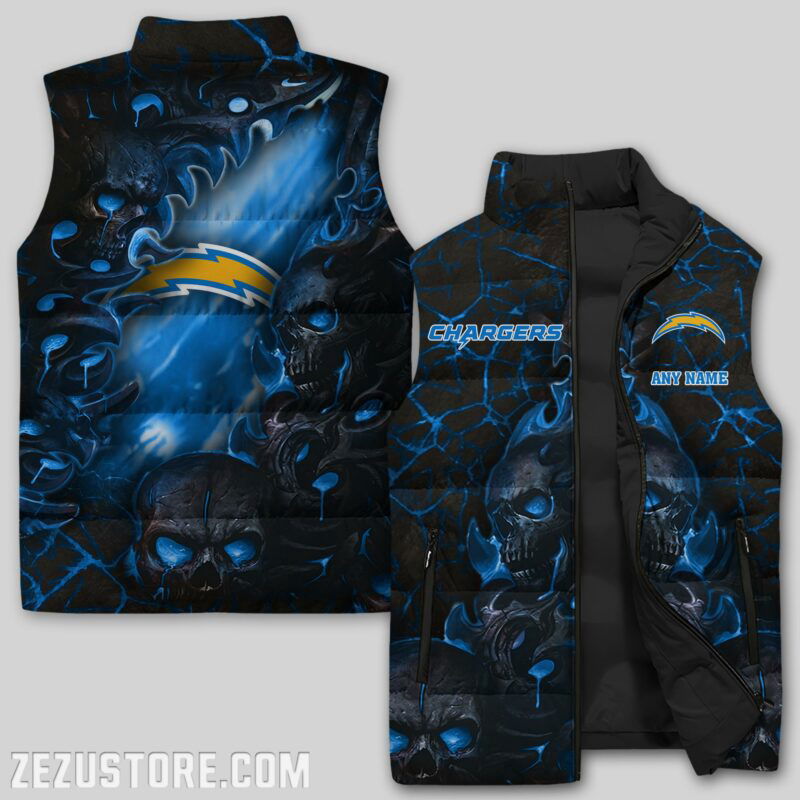 Sportswearmerch Los Angeles Chargers NFL NFL Sleeveless Puffer Jacket For Fans