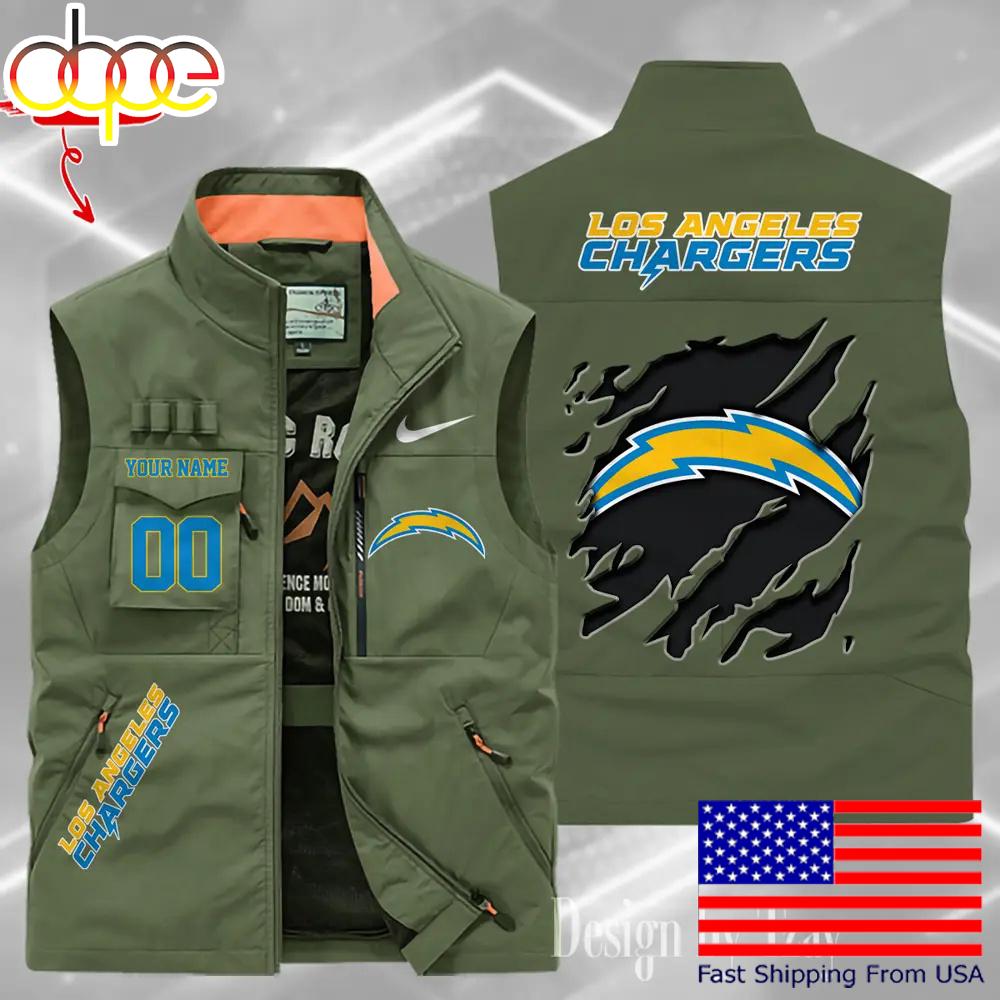 Sportswearmerch Los Angeles Chargers NFL Personalized Pocket Vest For Fan