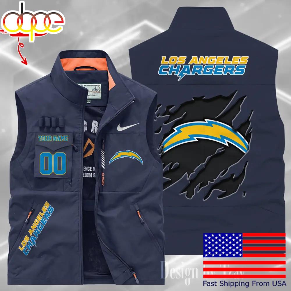 Sportswearmerch Los Angeles Chargers NFL Personalized Pocket Vest For Fan