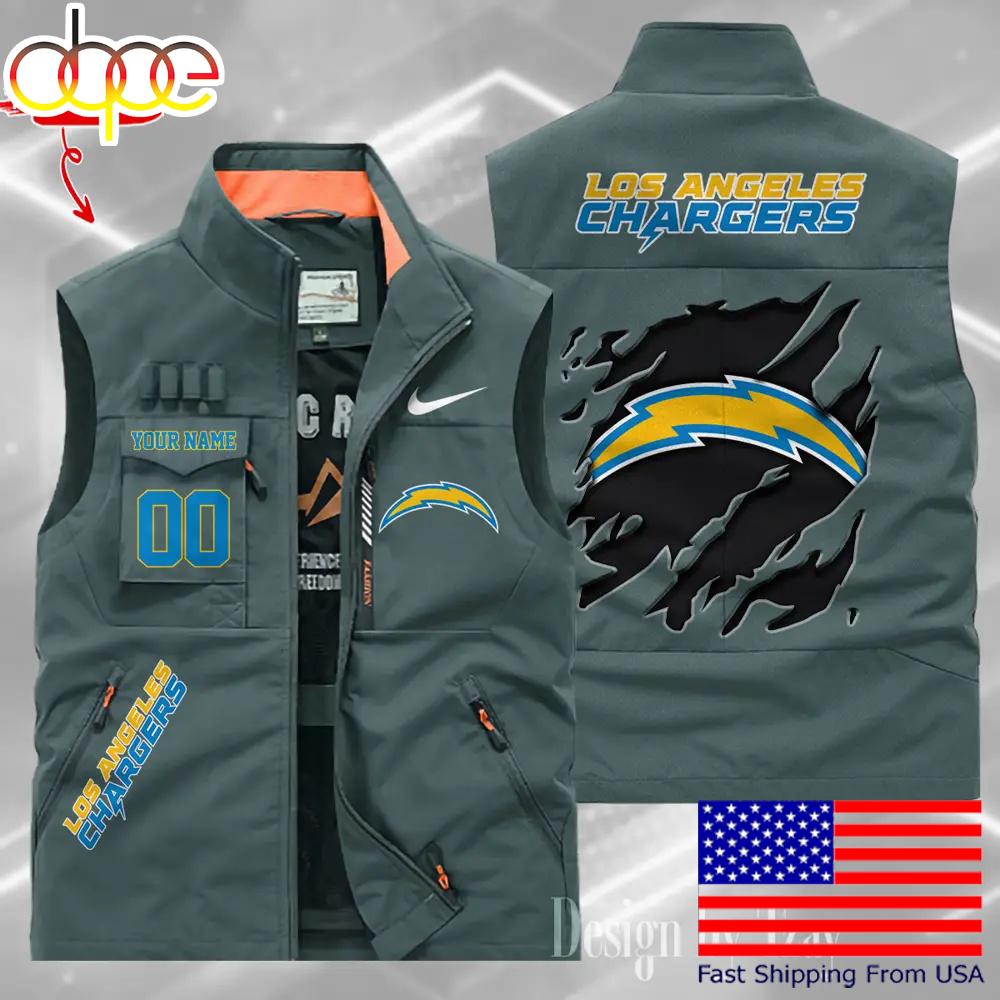 Sportswearmerch Los Angeles Chargers NFL Personalized Pocket Vest For Fan
