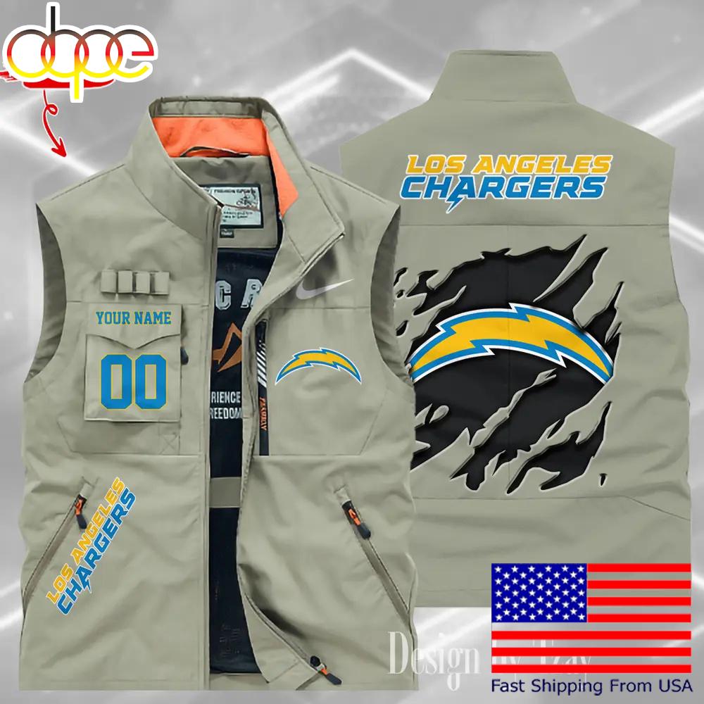 Sportswearmerch Los Angeles Chargers NFL Personalized Pocket Vest For Fan