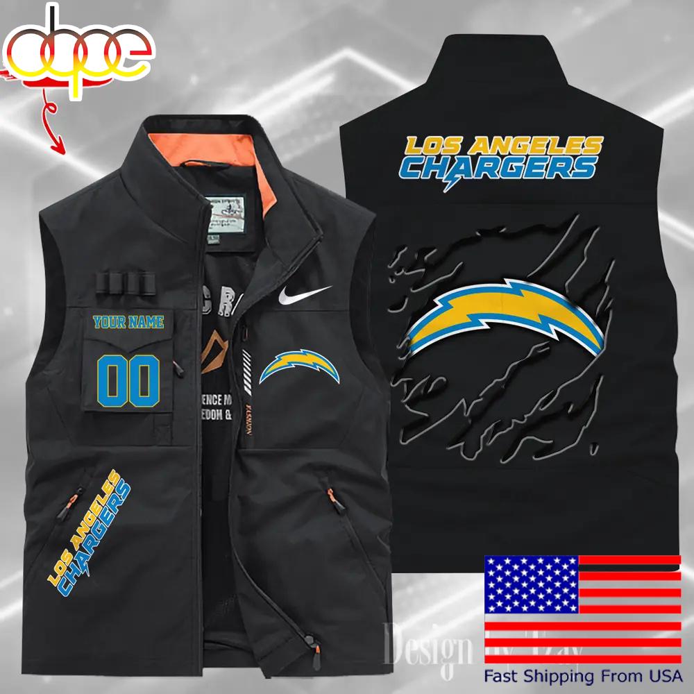 Sportswearmerch Los Angeles Chargers NFL Personalized Pocket Vest For Fan