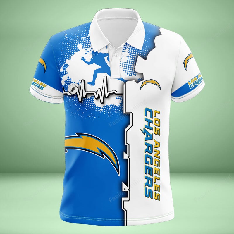 Sportswearmerch Los Angeles Chargers NFL Personalized Polo Shirt For Fan