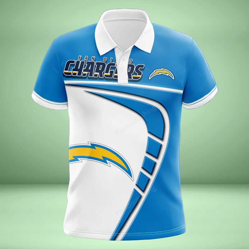 Sportswearmerch Los Angeles Chargers NFL Personalized Polo Shirt For Fan